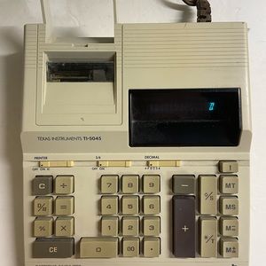 Texas Instruments Printing Calculator TI-5045 Superview Big Digits *Vintage
